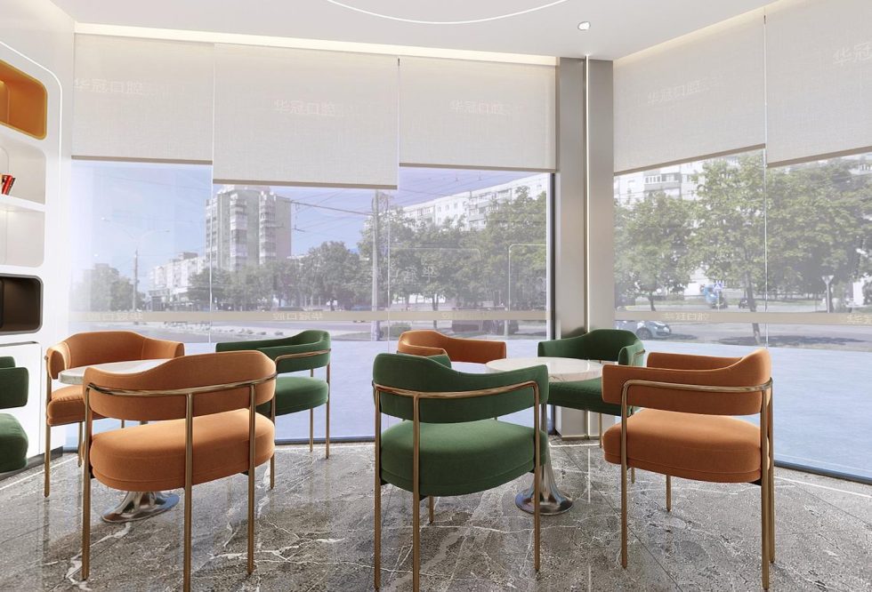 華冠口腔牙科診所候診休息洽談區(qū)
