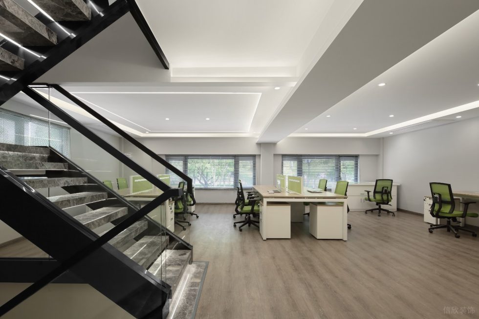 深圳寶安宏發(fā)前城中心600平方米極簡風格辦公室裝修案例辦公區(qū)