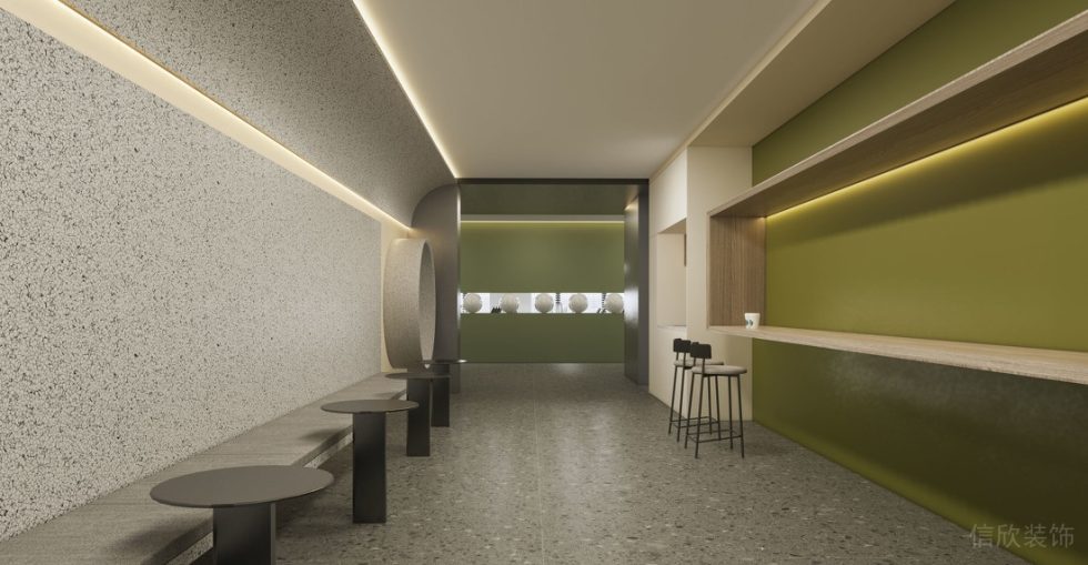 深圳寶安易尚中心2000平方米簡約風(fēng)格辦公室裝修案例休息區(qū)