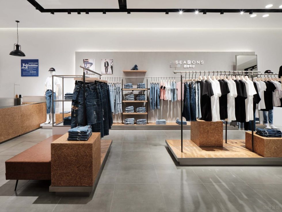 深圳市龍崗區(qū)坪地現(xiàn)代風(fēng)潮牌四季牛仔店鋪墻面背景燈光裝飾設(shè)計效果圖 深圳市龍崗區(qū)坪地現(xiàn)代風(fēng)潮牌四季牛仔店鋪墻面背景燈光裝飾設(shè)計效果圖