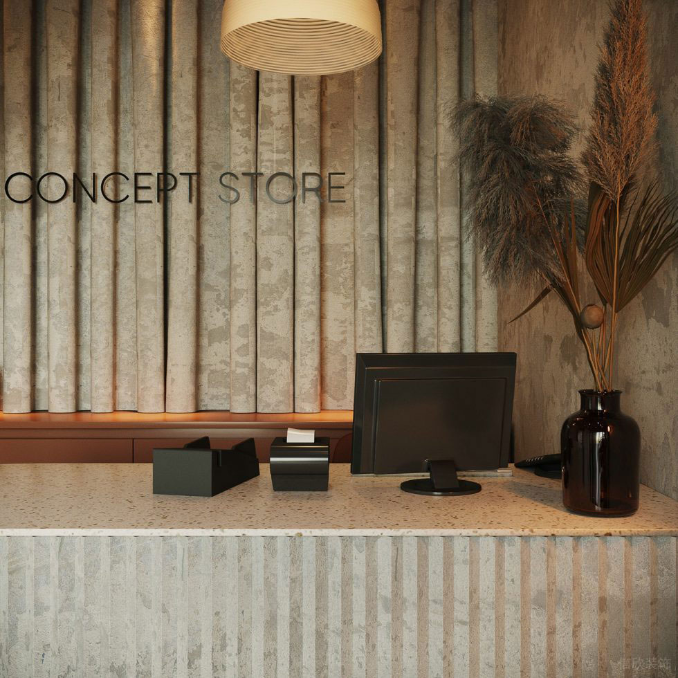 深圳市龍崗區(qū)平湖復古風定制服裝店墻面布藝裝飾設計效果圖 深圳市龍崗區(qū)平湖復古風定制服裝店墻面布藝裝飾設計效果圖