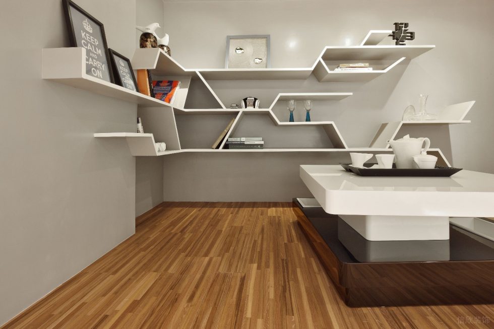 深圳寶安稻興環(huán)球科創(chuàng)中心350平方米現(xiàn)代主義科幻風(fēng)loft辦公室裝修案例二層經(jīng)理辦公室品茶區(qū)