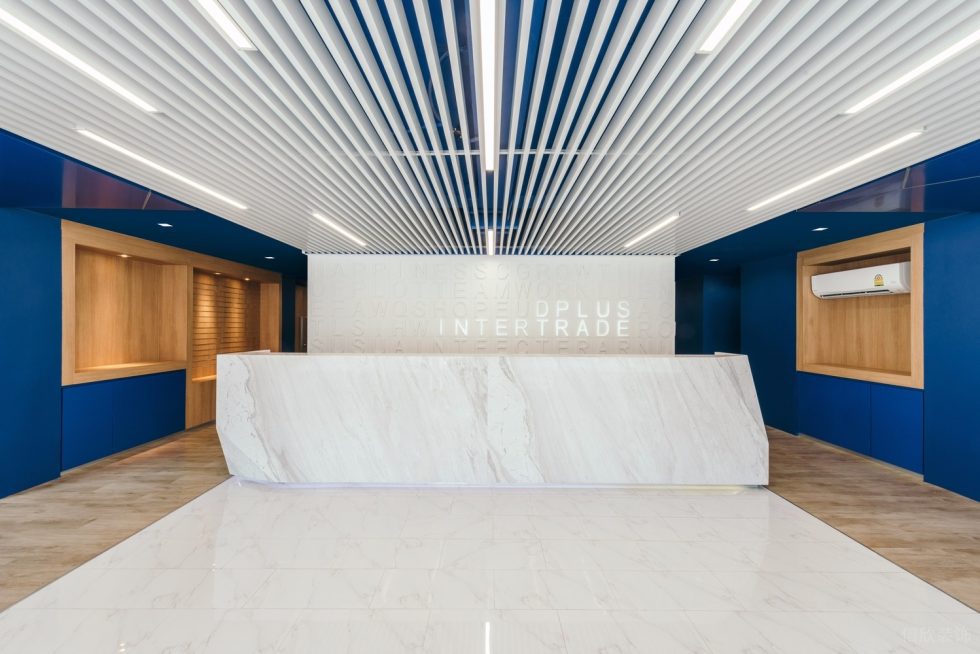 深圳寶安航城智谷中城未來產(chǎn)業(yè)園1500平方米簡(jiǎn)約主義現(xiàn)代風(fēng)辦公室裝修案例前廳效果圖