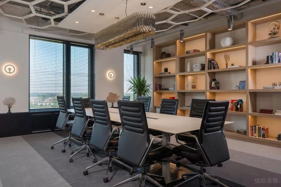 深圳南山海王銀河科技大廈2600方北歐主義工業(yè)風(fēng)辦公室裝修案例會議室