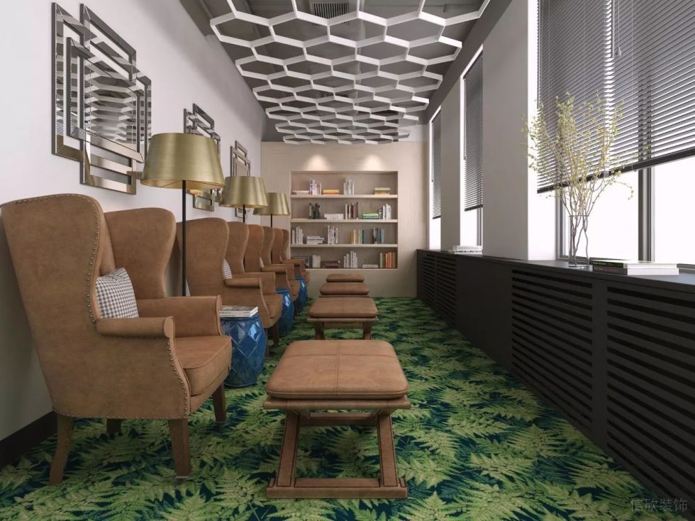 深圳南山海王銀河科技大廈2600方北歐主義工業(yè)風(fēng)辦公室裝修案例休息閱覽室