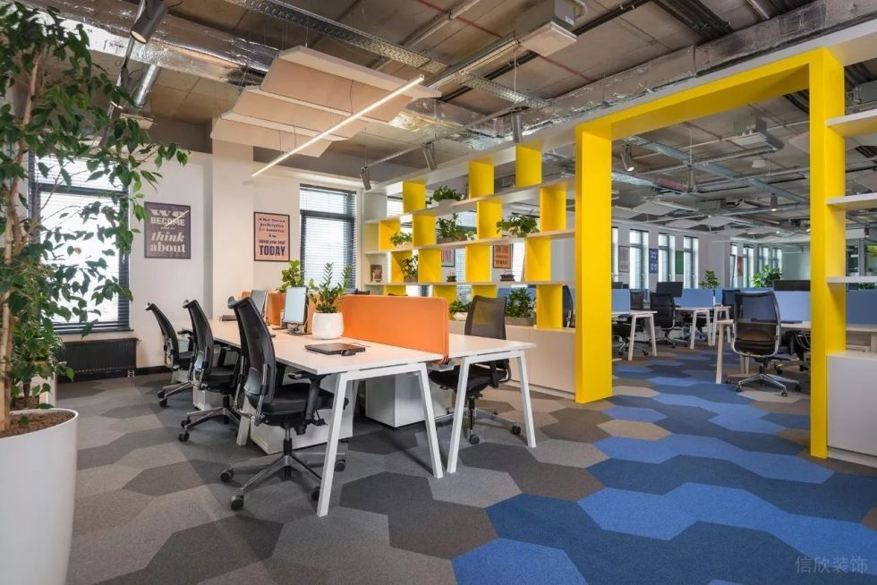 深圳南山海王銀河科技大廈2600方北歐主義工業(yè)風(fēng)辦公室裝修案例綜合辦公大廳