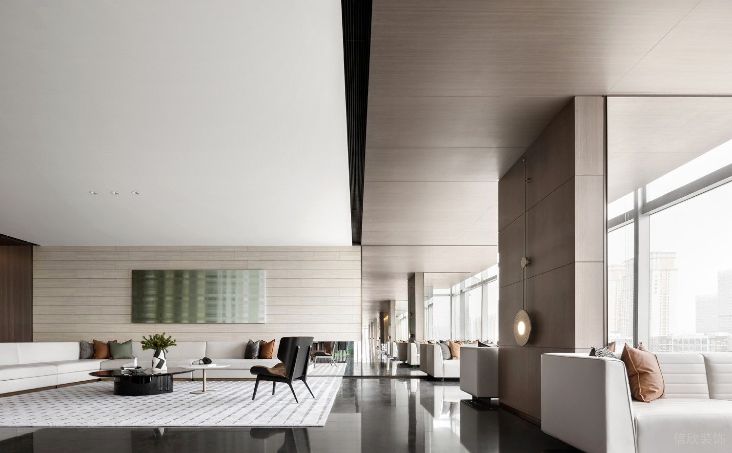 深圳南山思創(chuàng)科技大廈680平方米簡約輕奢風(fēng)辦公室裝修案例接待廳 深圳南山思創(chuàng)科技大廈680平方米簡約輕奢風(fēng)辦公室裝修案例接待廳