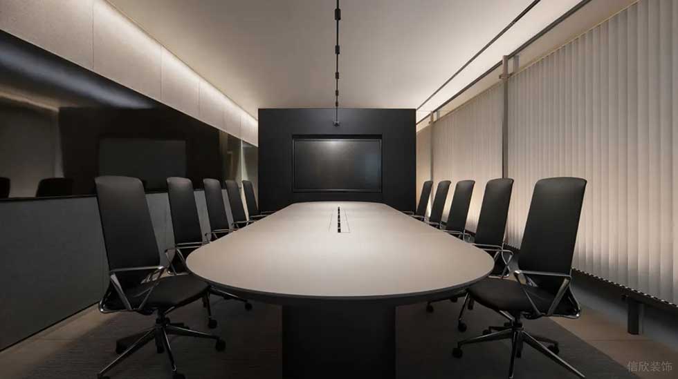 深圳灣科技生態(tài)園500平方米現(xiàn)代簡約主義舒適自然風辦公室裝修案例會議室