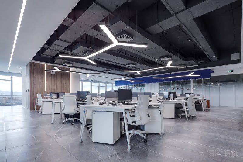 白色主調(diào)公司裝修設(shè)計(jì)方案 工作區(qū)