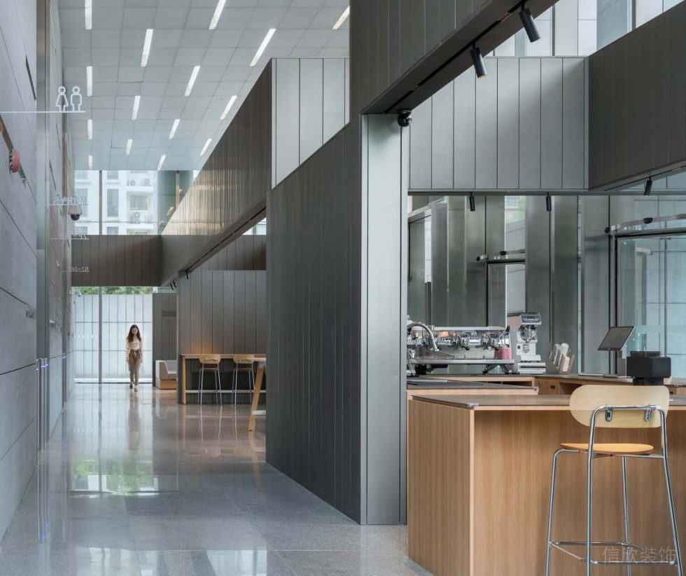 海松大廈現(xiàn)代原木風(fēng)咖啡店裝修設(shè)計(jì)方案 店鋪局部圖
