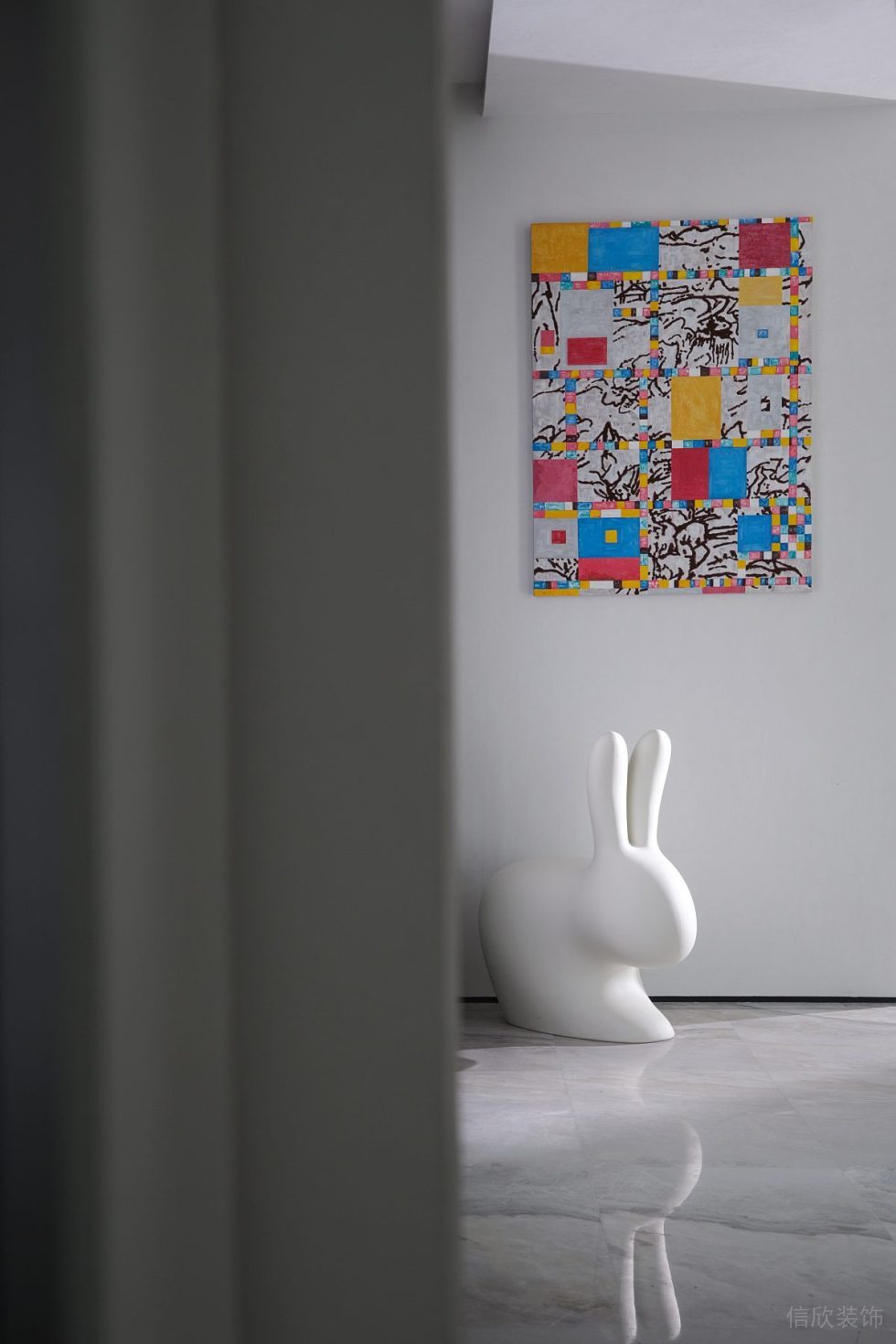 京基濱河時代大廈現(xiàn)代簡約風辦公室裝修案例 造型細節(jié)圖