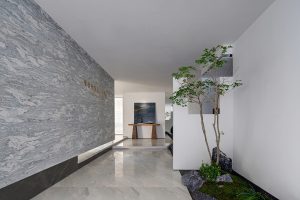 京基濱河時代大廈現(xiàn)代簡約風辦公室裝修案例 入口