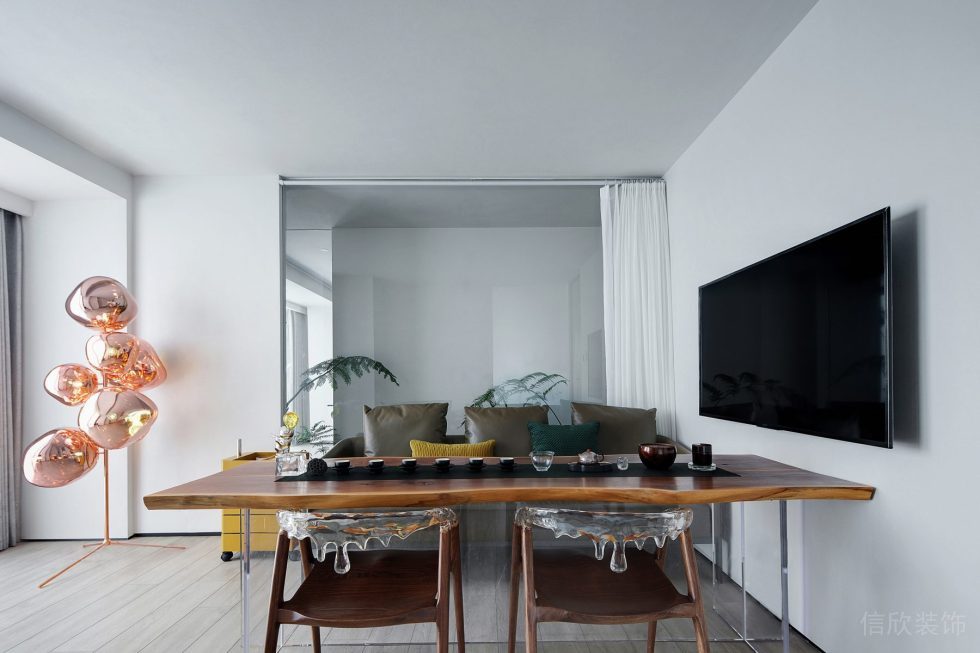 京基濱河時代大廈現(xiàn)代簡約風辦公室裝修案例 小會議室