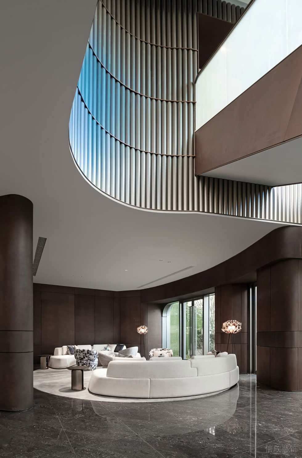 簡約清新低奢風格辦公室裝修案例 接待區(qū)