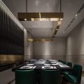 輕奢貴氣餐廳多人聚餐小包間裝修設(shè)計