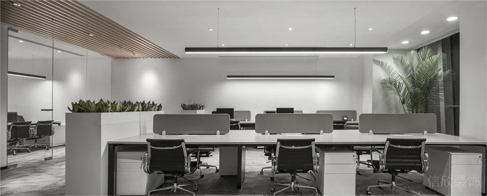 深圳寶安榮超濱海大廈現(xiàn)代新中式辦公室裝修設(shè)計(jì)方案 公共辦公區(qū)域