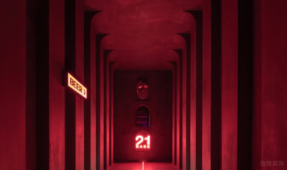 深圳龍崗賽博朋克酒吧過道氛圍裝修設(shè)計(jì)