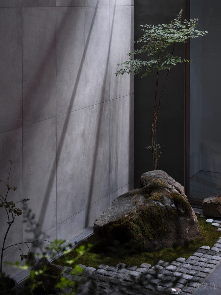 深圳龍華區(qū)侘寂風(fēng)酒吧景觀園林裝修設(shè)計