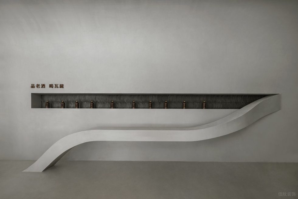 深圳龍華現(xiàn)代簡(jiǎn)約風(fēng)酒館酒架裝修設(shè)計(jì)