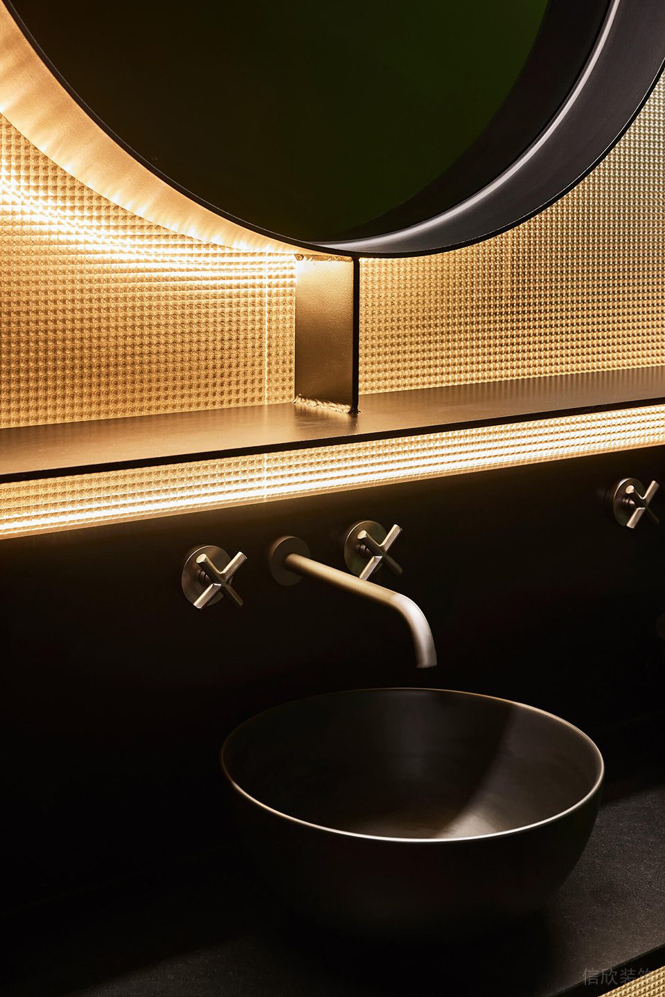 深圳南山黑金高雅酒吧洗手臺(tái)細(xì)節(jié)設(shè)計(jì)裝修
