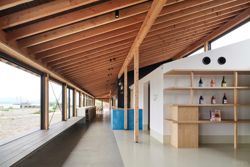 深圳南山區(qū)北歐原木自然休閑風(fēng)酒吧走廊處裝修設(shè)計