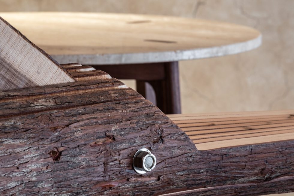 深圳南山區(qū)原木風(fēng)餐廳木質(zhì)穿插關(guān)系設(shè)計裝修