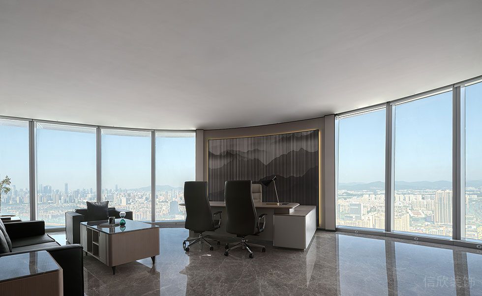 深圳南山中心區(qū)天利中央廣場現(xiàn)代極簡風(fēng)辦公室裝修工程 辦公室