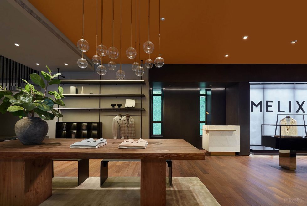 深圳市寶安區(qū)石巖smelix仕覓男裝高定店裝修設(shè)計(jì) 前臺(tái)