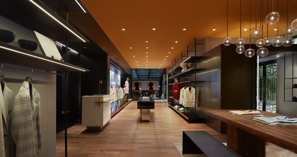 深圳市寶安區(qū)石巖smelix仕覓男裝高定店裝修設(shè)計(jì) 大廳二