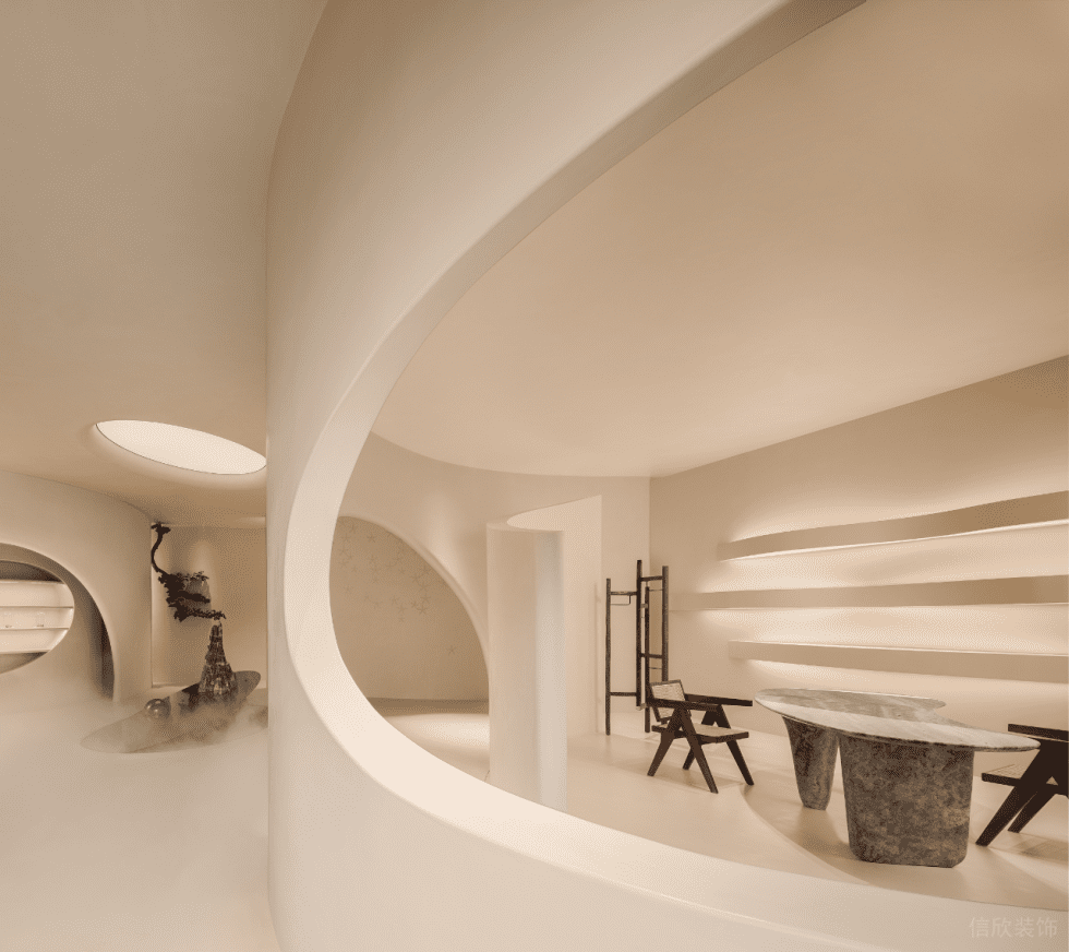 深圳市福田區(qū)八卦嶺現(xiàn)代風(fēng)零售空間 橢圓隔墻