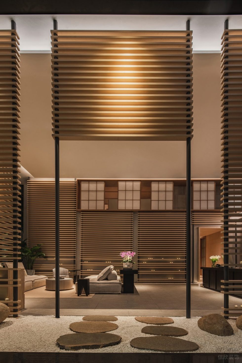 深圳市福田區(qū)保稅區(qū)蘭美容抗衰中心裝修設(shè)計 大廳入口