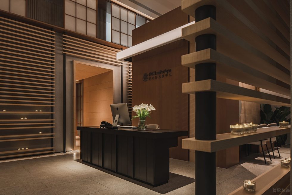 深圳市福田區(qū)保稅區(qū)蘭美容抗衰中心裝修設(shè)計 前臺