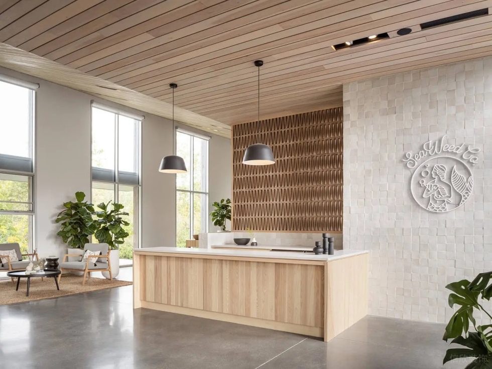 深圳市福田區(qū)華強(qiáng)海藻旗艦緬因州品牌 Seaweed Co. 的旗艦店裝修設(shè)計(jì) 前臺(tái)