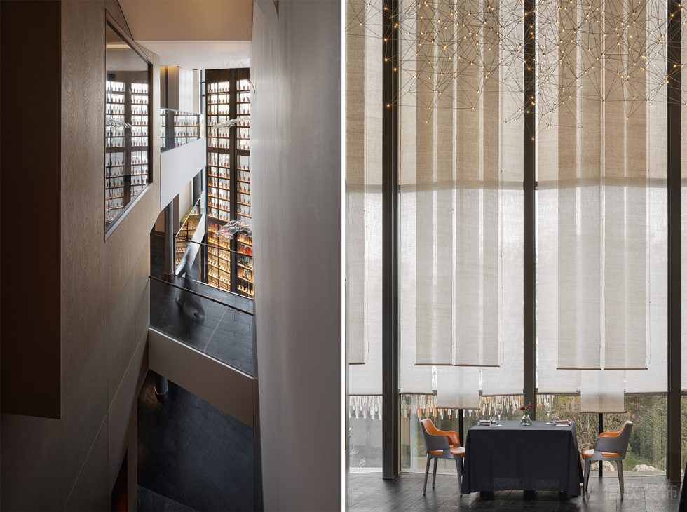 深圳市龍崗區(qū)新中式風格餐廳封頂式采光區(qū)域裝修設計