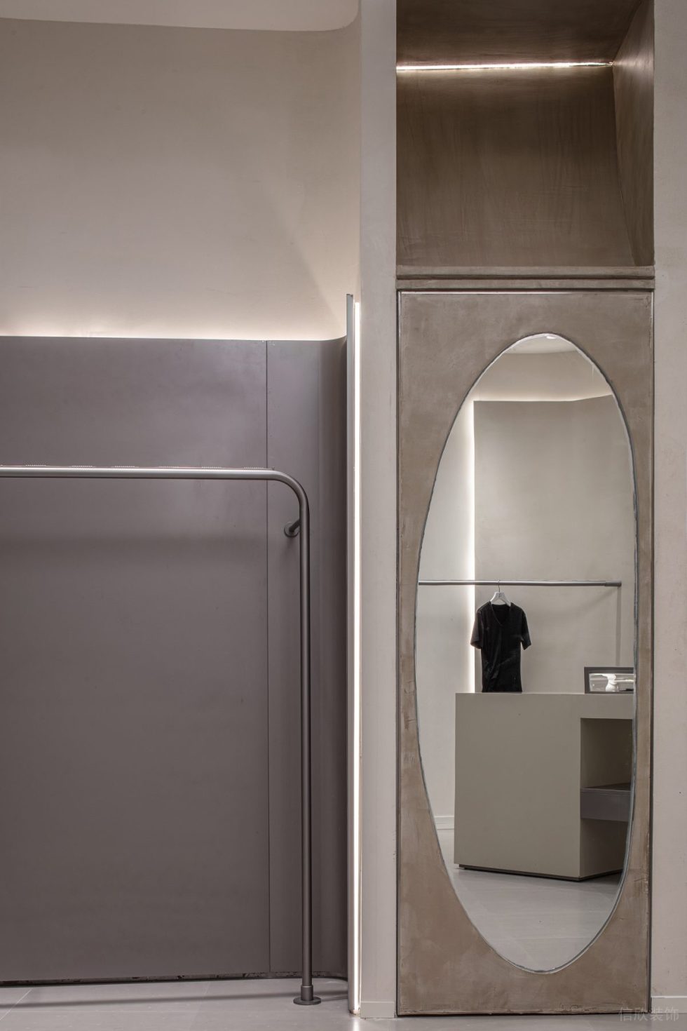 深圳市龍華區(qū)觀瀾服裝買手店裝修設(shè)計(jì) 穿衣鏡