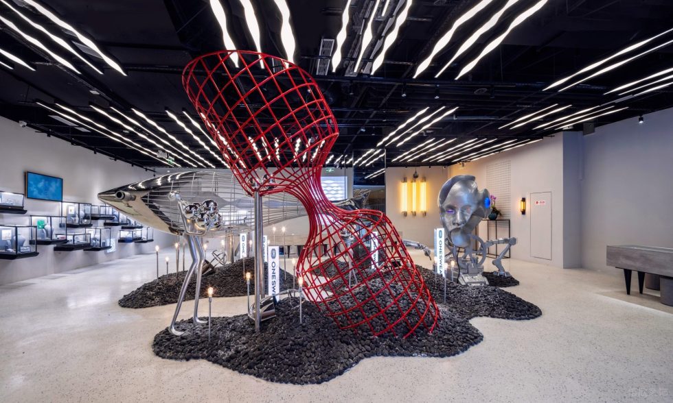 深圳市羅湖區(qū)蓮塘現(xiàn)代風(fēng)梵誓珠寶旗艦店裝修設(shè)計-玄關(guān)造型