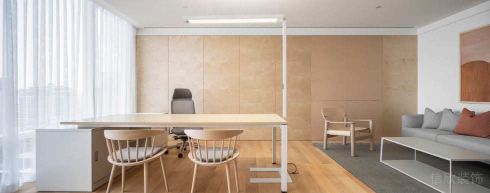 深圳市南山區(qū)北航大廈暖色調(diào)簡約北歐風(fēng)辦公室裝修設(shè)計(jì)方案 辦公室