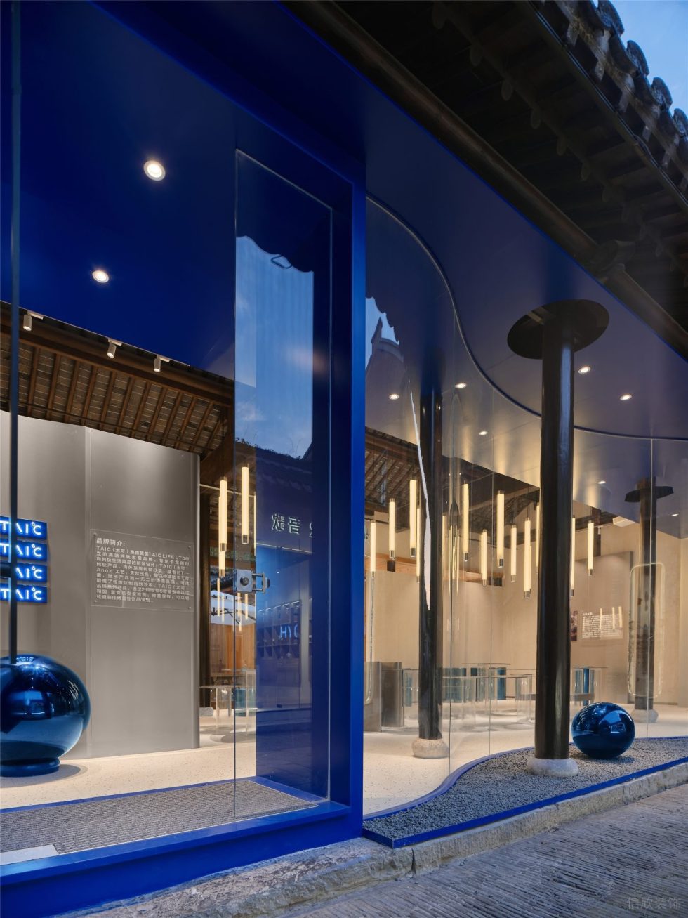 深圳市南山區(qū)后海taic工藝品店裝修設計 街景視覺二