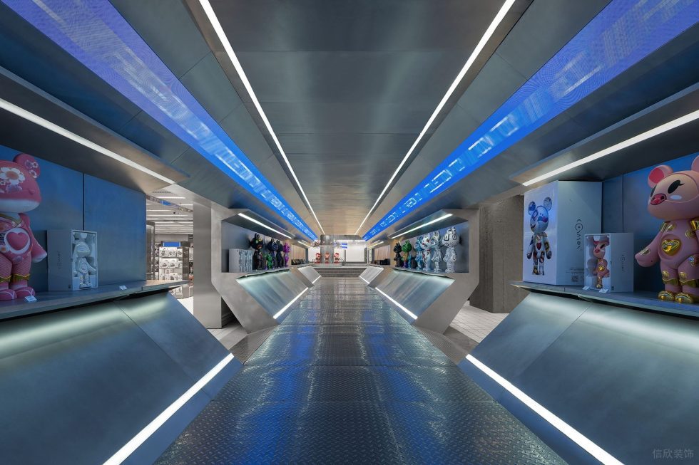 深圳市南山區(qū)后海x11全球旗艦店裝修設計 過道