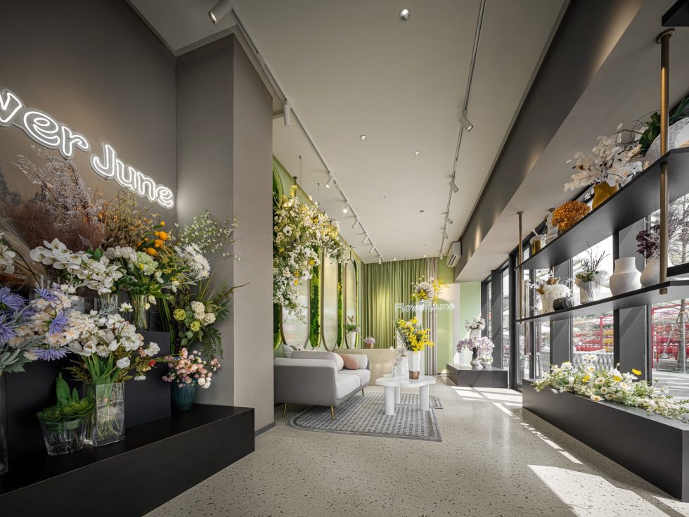 深圳市南山中心區(qū)現(xiàn)代風(fēng)花店裝修設(shè)計(jì) 大廳概覽