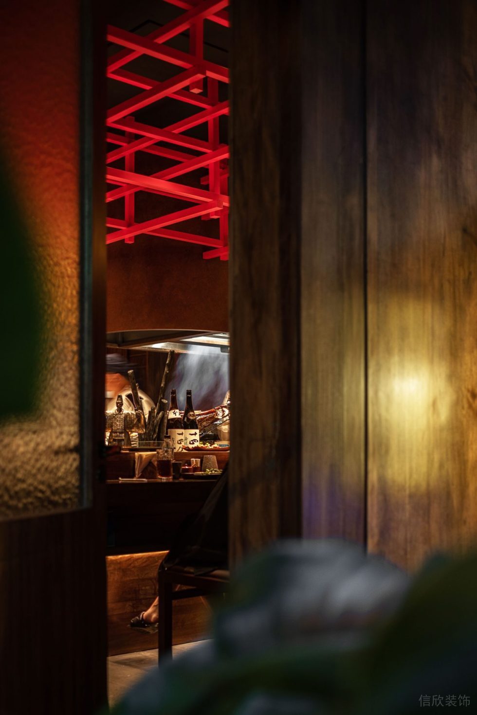 深圳市日式風格餐廳包間一隅裝修設(shè)計