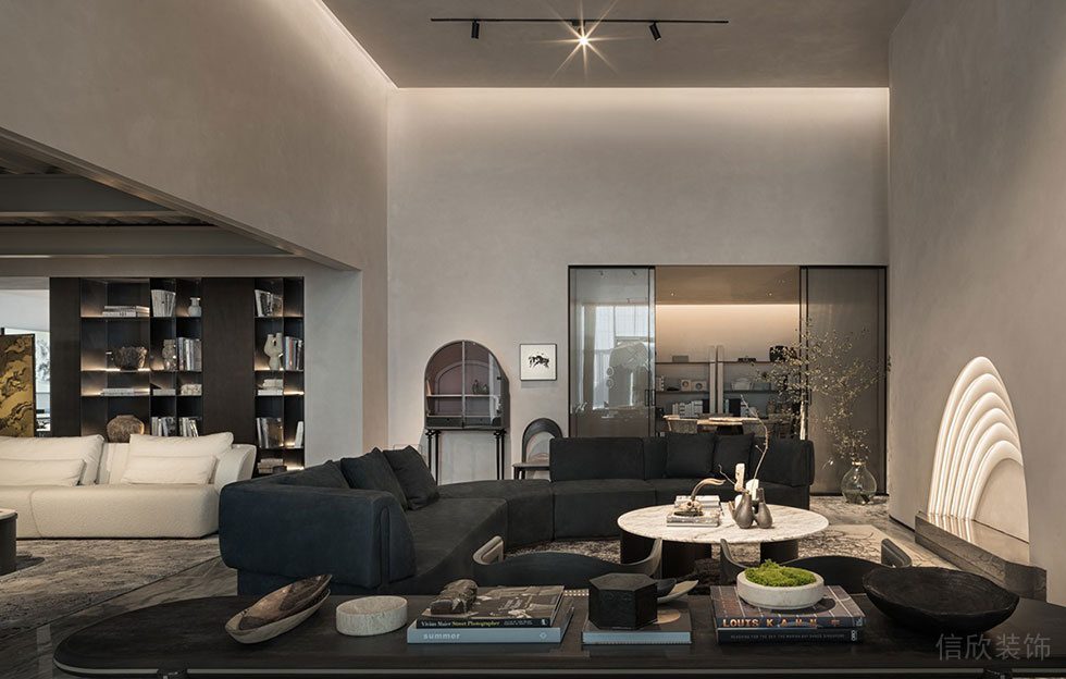 現(xiàn)代簡(jiǎn)約時(shí)尚風(fēng)格辦公室裝修設(shè)計(jì)方案 接待洽談室 (2)