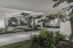 現(xiàn)代園林景觀辦公室裝修設計 綠植景觀