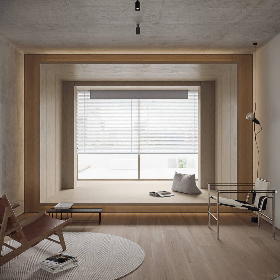 工業(yè)田園風辦公室裝修設(shè)計 榻榻米休息室