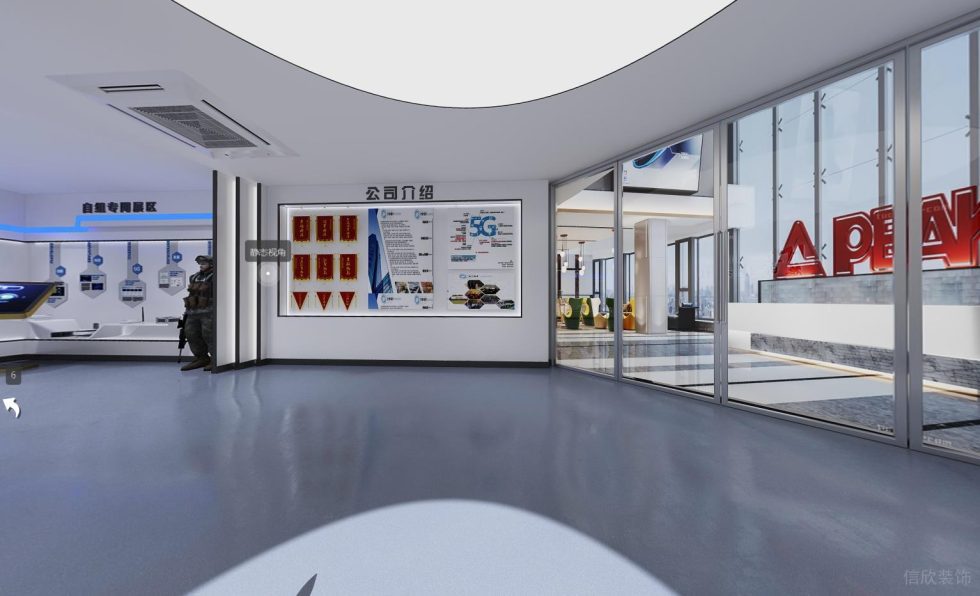 現(xiàn)代風格慧明捷科技公司展廳企業(yè)文化墻裝修設計 現(xiàn)代風格慧明捷科技公司展廳企業(yè)文化墻裝修設計