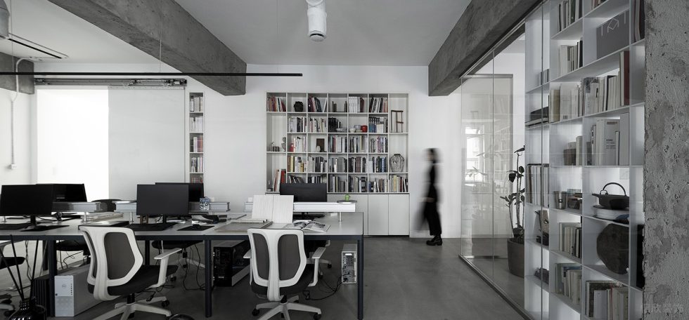 簡歐工業(yè)風辦公室裝修方案 公共辦公區(qū) (2)