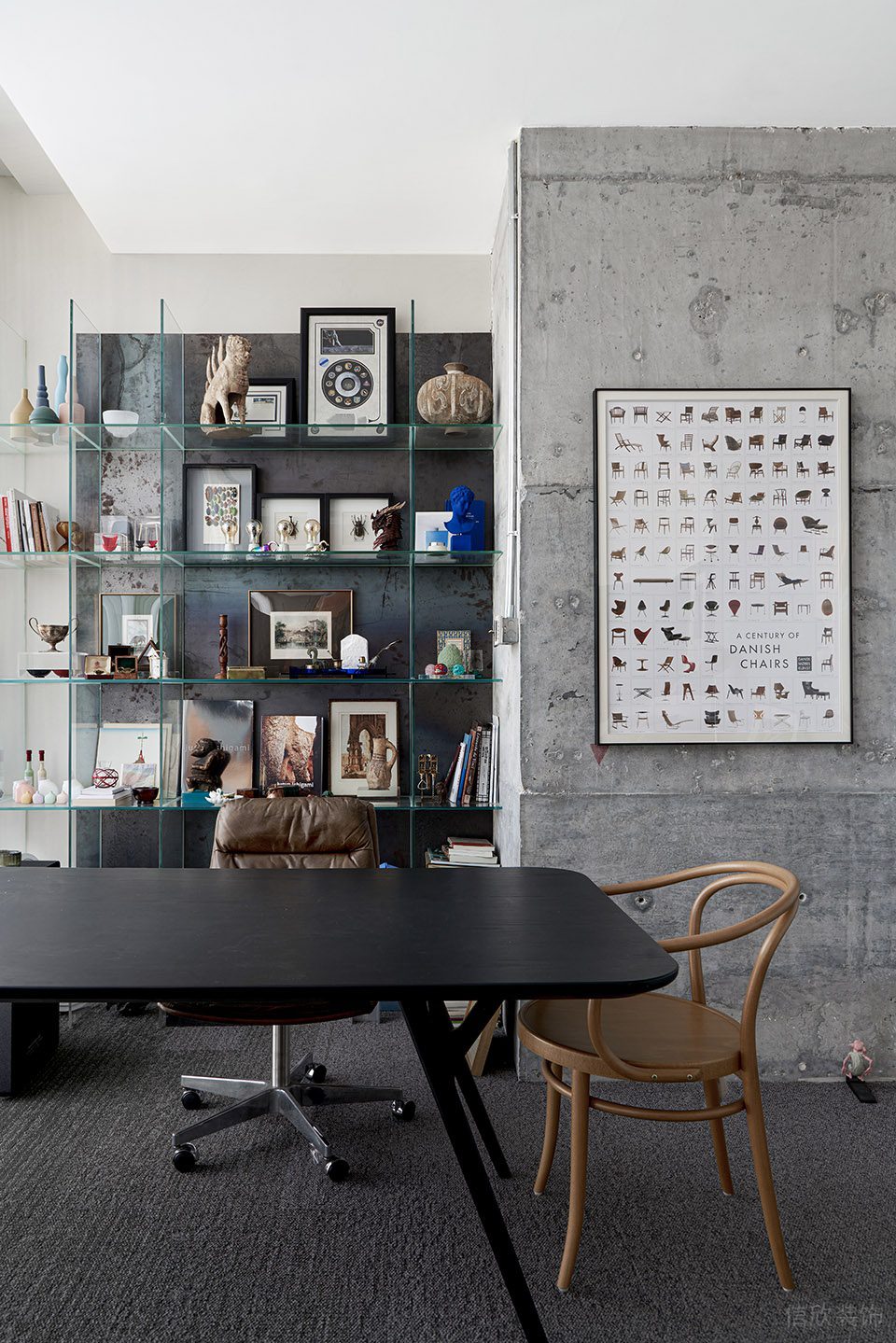 簡約時(shí)尚風(fēng)辦公室裝修設(shè)計(jì) 工業(yè)感獨(dú)立辦公室