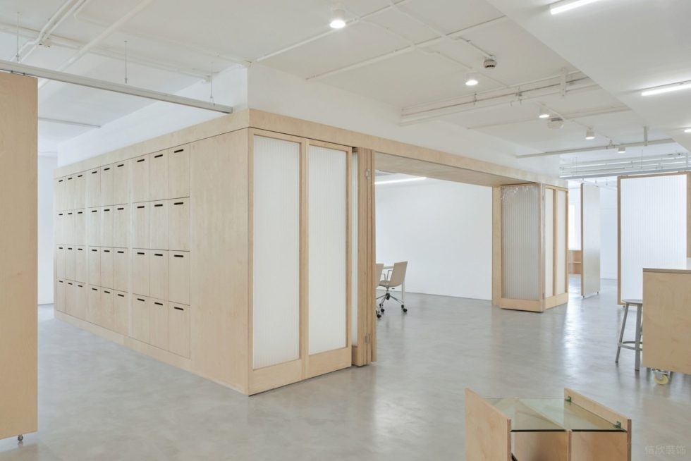 簡約原木風(fēng)辦公室裝修設(shè)計(jì) 公共儲(chǔ)物柜