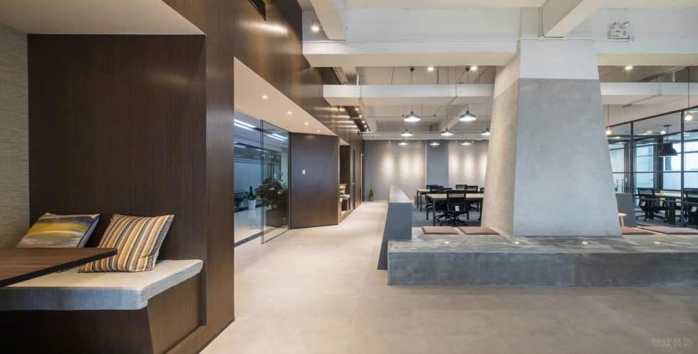 美式簡約風辦公室裝修設計中性色門廳 美式簡約風辦公室裝修設計中性色門廳