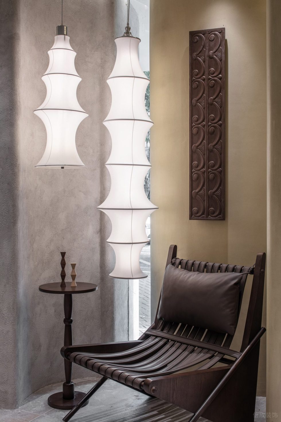 歐式清新飲品店復(fù)古單人椅裝修設(shè)計